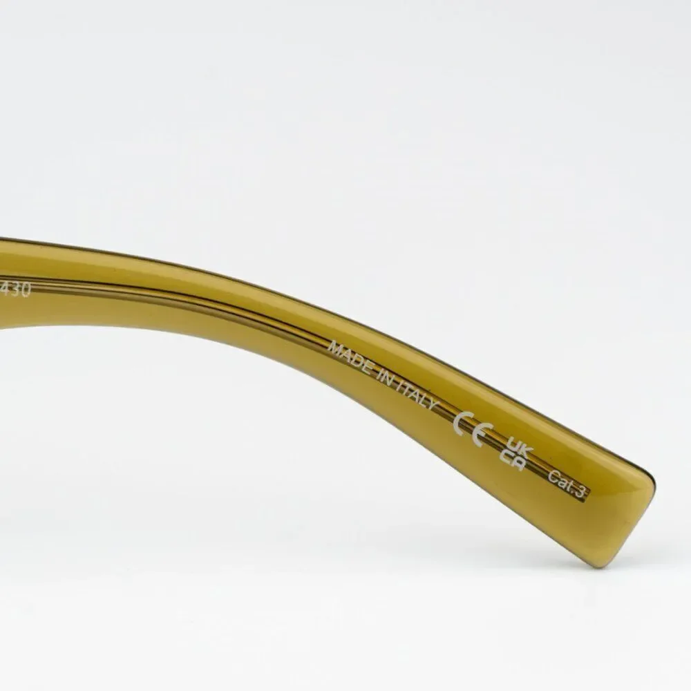 Saint Laurent Olive Green Men's Sunglasses